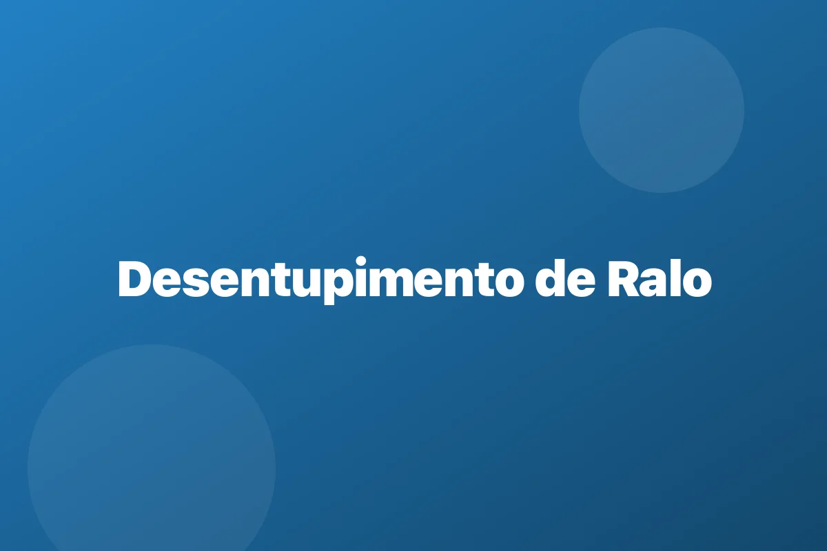Desentupimento de ralo em Mauá – solução definitiva